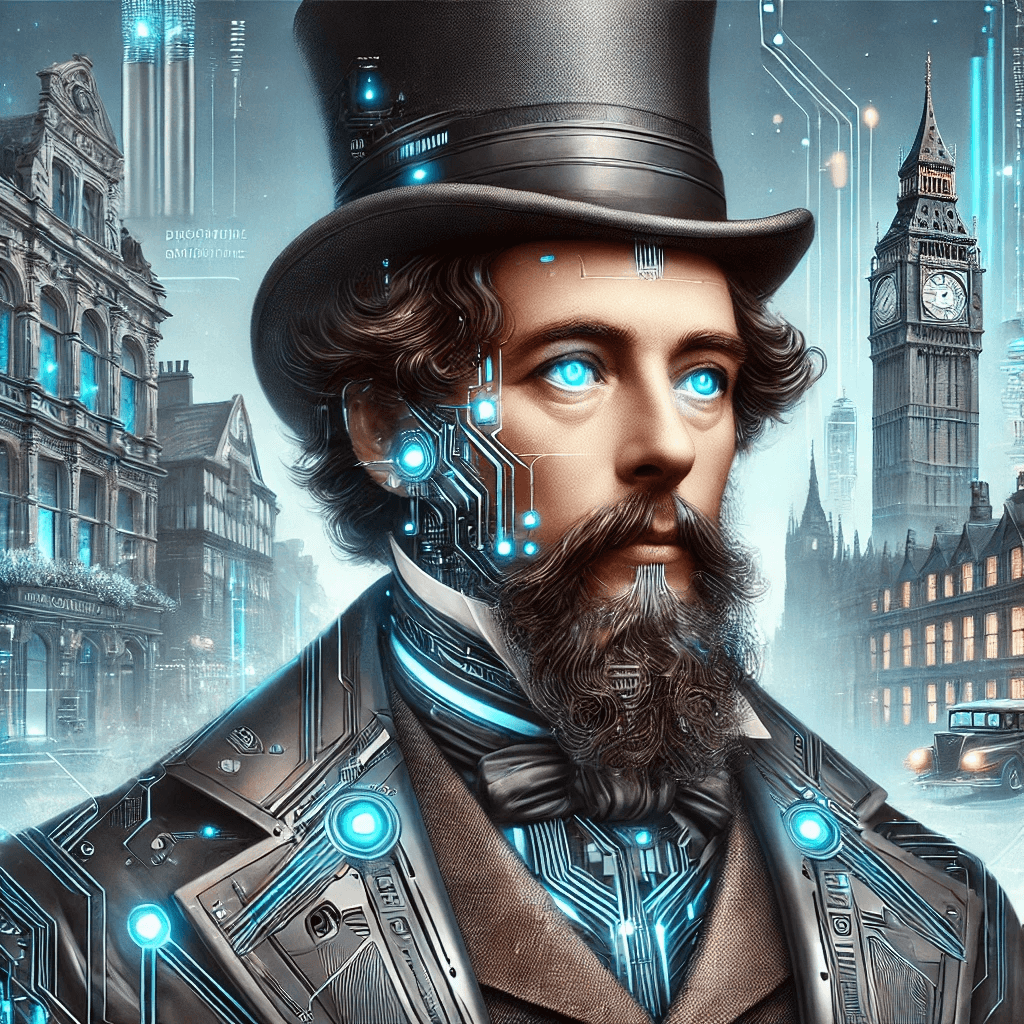 Charles Dickens reimagined in the future.